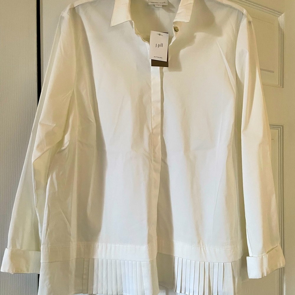 NWT unique J Jill White shirt
